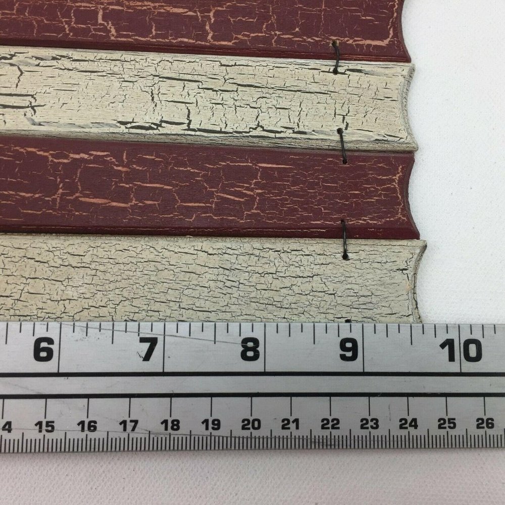 Americana Home Decor Art Wood USA Flag Original 13 - Picture 8 of 10